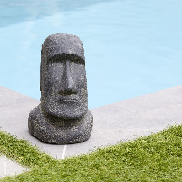 Statue Moaï pour décoration jardin - Jardinerie du théâtre