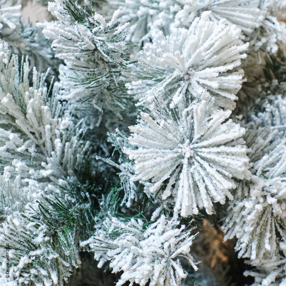 Sapin artificiel de Nöel Enneigé Vancouver Kaemingk Déco du Jardin à