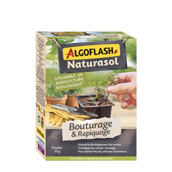 Bouturage & Repiquage Algoflash Naturasol. Fortifiant, soin des plantes.